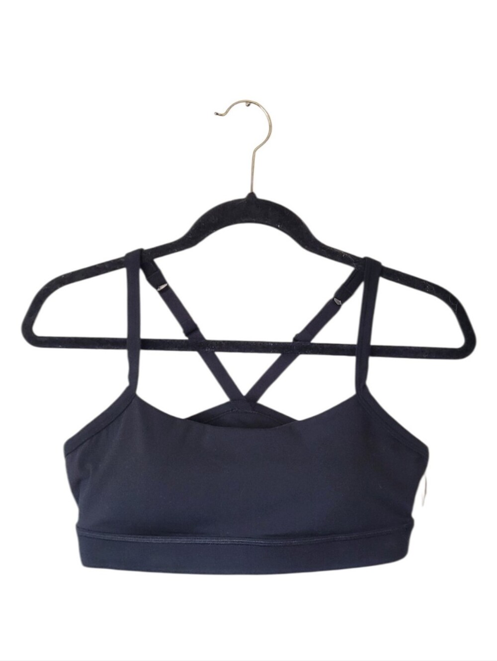 LSKD Momentum Black Strappy Sports Bra Women's Size XL NWT